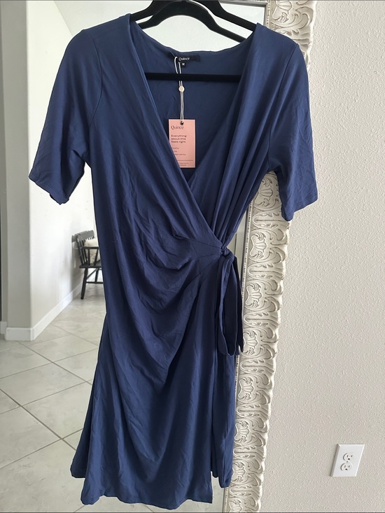 Quince Dresses & Skirts - Quince Maternity & Nursing Tencel Jersey Wrap Dress